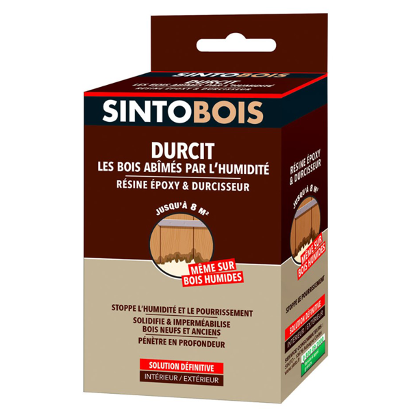 Mastic Et Préparation Support Durcisseur SintoBois Bois Abîmés Résine époxy Durcisseur Sinto 250gr