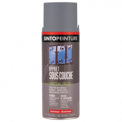 Sous-couche Apprêt Fer Antirouille Sinto Peinture Gris Aérosol 400 Ml