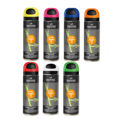 Peinture Traceur Chantier TEMPO TP Fluorescent 2-8 Semaines Blanc Soppec 141600