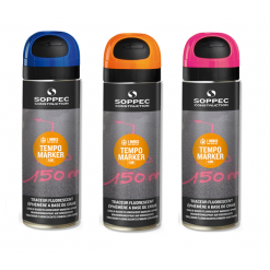 Peinture Traceur Tempo Marker 5 à 15 Jours Fluorescent Orange Soppec 141716