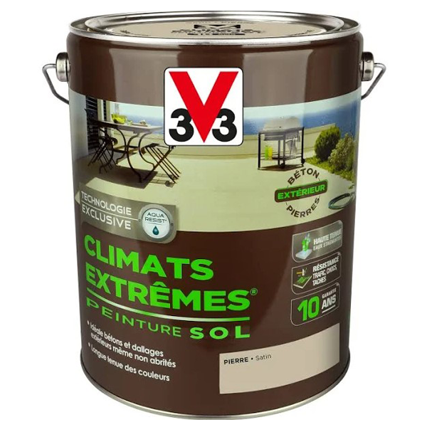 Peinture Sols Extérieurs V33 Climats Extrêmes Pierre Satin Pot 5L – Image 5