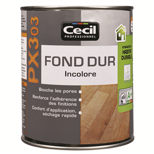 Vernis Bois Primaire Fond Dur Vitrification Parquet Bois PX303 Cecil Incolore 1L – Image 3