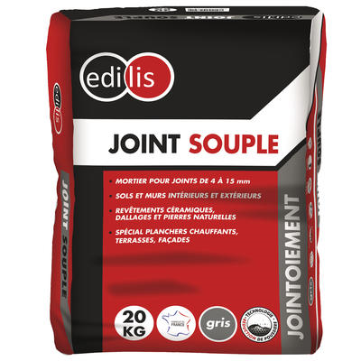 Joints De Sol Et De Carrelage Joint Souple Gris Edilis - De 4 à 15 Mm De Largeur - Sac De 20 Kg – Image 2
