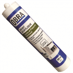 Mastic Acrylique Joint Et Fissure Obra - Cartouche De 300 Ml - Blanc