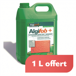 Algimouss Produit Hydrofuge Et Imperméabilisant Algifob + Bidon De 5 + 1 Litres Gratuit Imperméabilisant Dallage Et Sol Extérieur