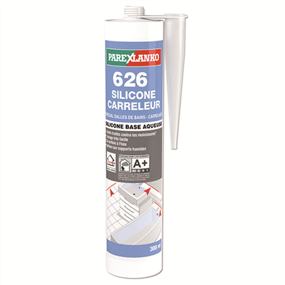 Mastic Silicone Joints Collage Carrelage ParexLanko 626 Blanc 300 Ml – Image 5
