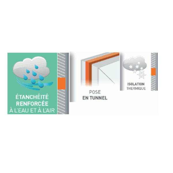Joint Compriband Et Isolant Joint Compriband Ultim'air Section 53 Mm 4-11 Longueur 8m Tramico – Image 3